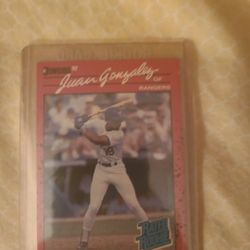 1990 Donruss Juan Gonzalez Rookie Card