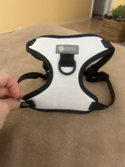 AKC Striped Step-in Dog Harness – No Pull Adjustable Vest with Dual D-Rings, Easy On/Off – Small,