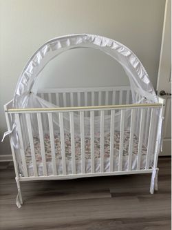 Dream On Me Synergy 5 in 1 convertible full size baby crib with toddler