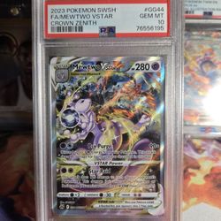 Pokemon Mewtwo V Star Crown Zenith PSA 10