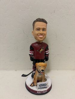 Max Domi Arizona Coyotes Bobblehead with Dog
