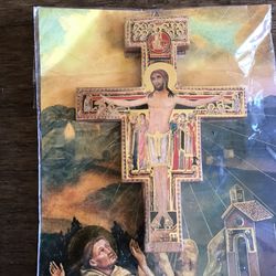 NEW San Damiano St. Anthony Crucifix Catholic Cross