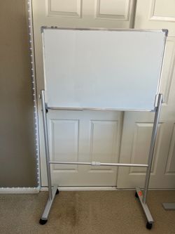 Double Sided Whiteboard with wheels