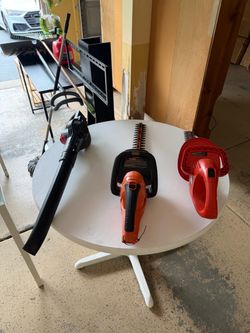 Leaf blower and saws MOVING SALE