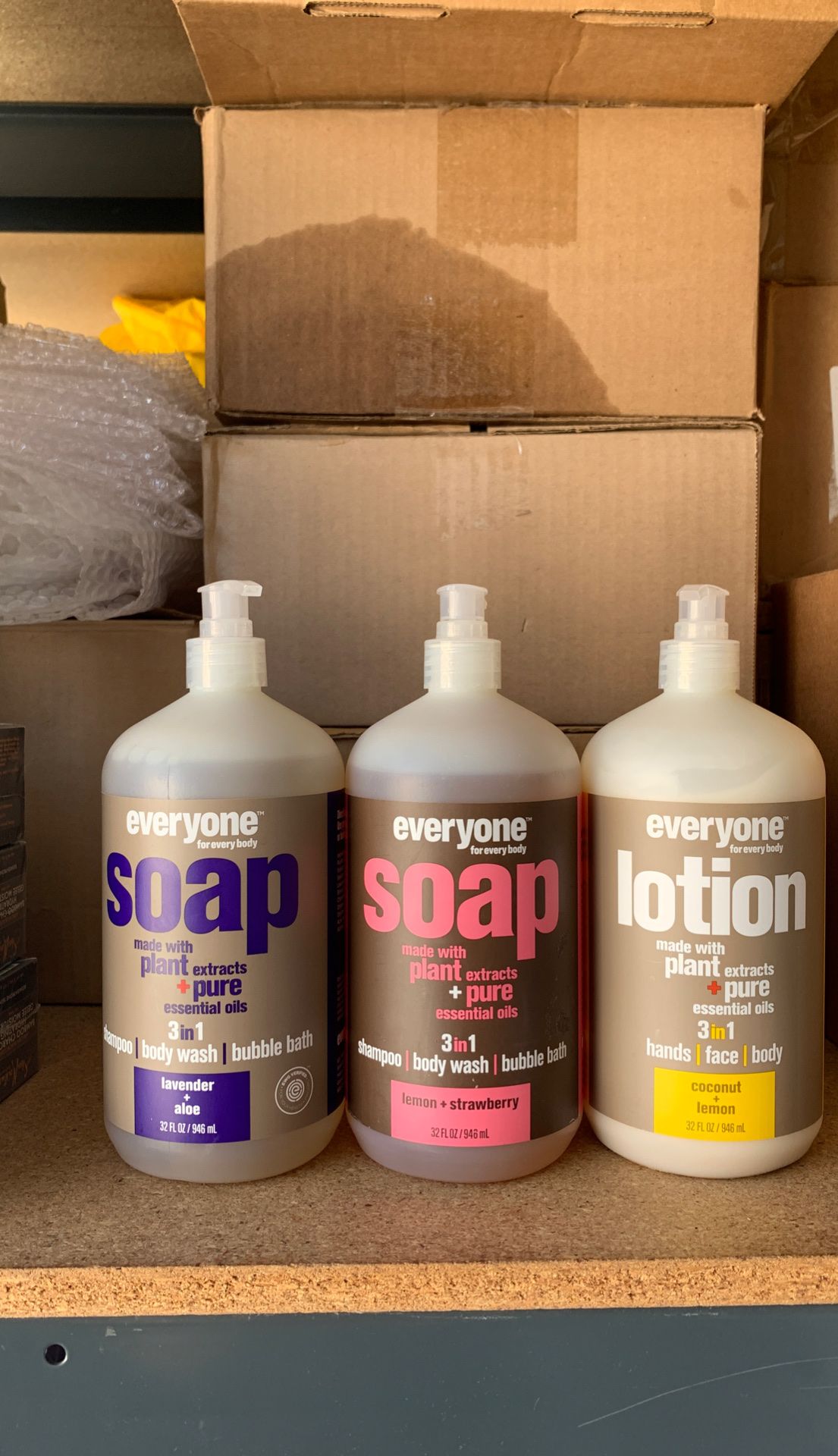 EO Everyone soap shampoo body wash bubble bath lotion hands face body