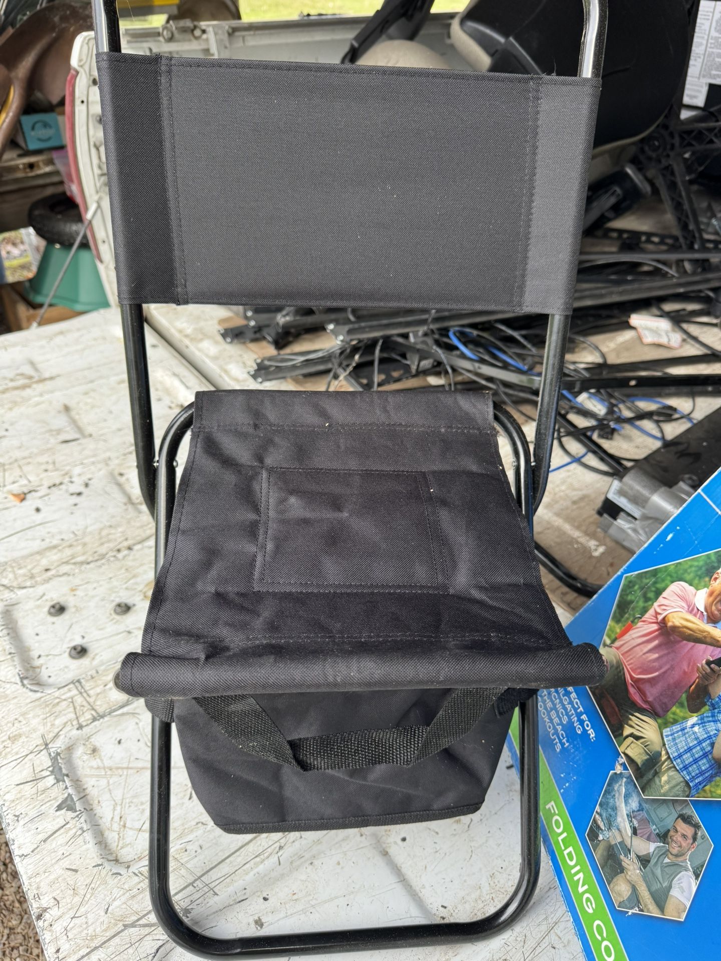 XGear Folding Cooler Chair - 2-in-1 (Black)