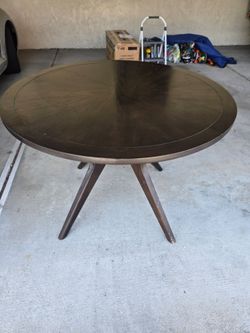 42" Round Wooden Table