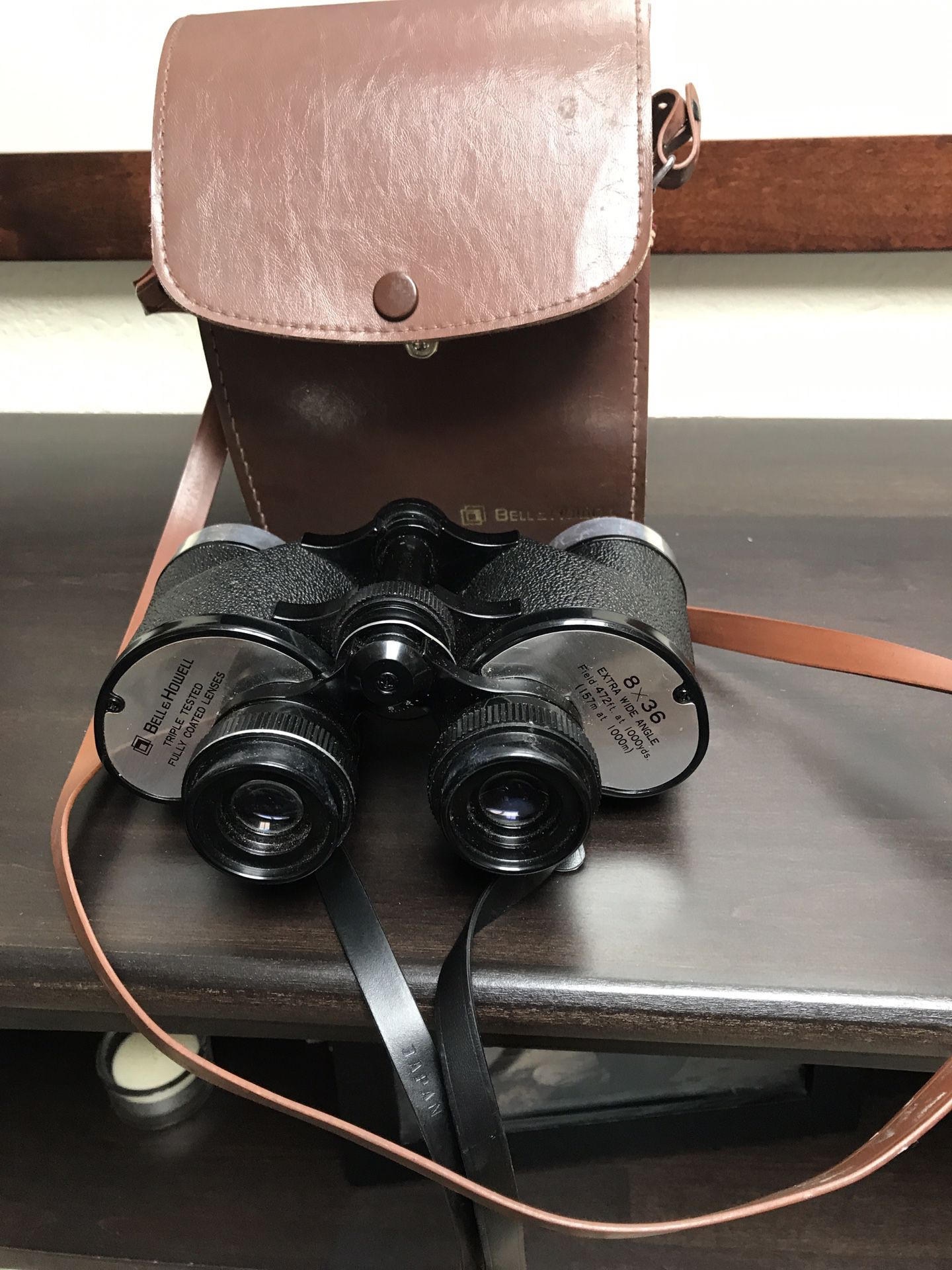 Bell & Howell Binoculars with Leather case.