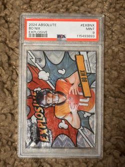 2024 Absolute Bo Nix Explosive #EXBNX PSA 9 Denver Broncos 