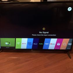 49 inch LG smart TV and great condition with box and remote $150 like new