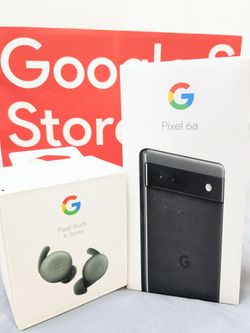 Google Pixel 6a UNLOCKED + Pixel Buds Bluetooth Earbuds