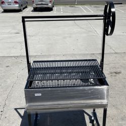 Asador de gas grande / new propane grill / Santa Maria / taco cart/ carne asada cart/ hamburger grill