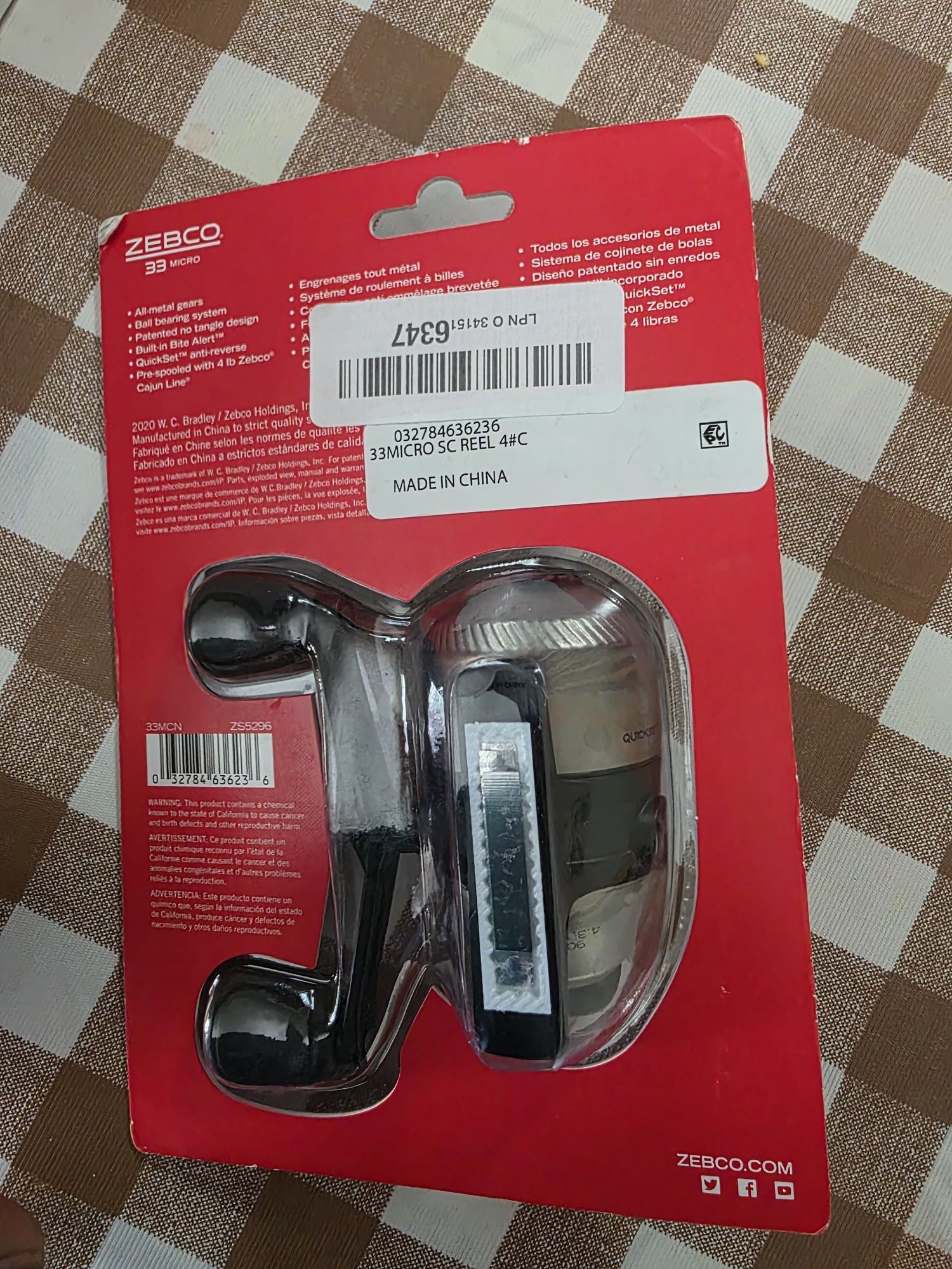 ZEBCO ' 33 PLATINUM ' AMERICA'S FAVORITE REEL ' ALL METAL CONSTRUCTION ' NEW