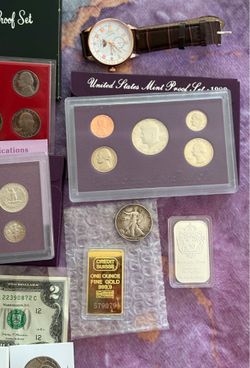 Gold ⭐️bar silver mint coins