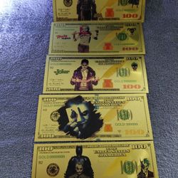 Batman, Harley Quinn And Joker Gold Foils!