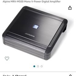 Alpine 500 Watt Mono Block Amp 