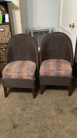 Antique wicker chairs