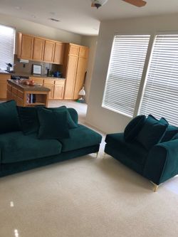Modern Green Modular Sofa - $350 OBO