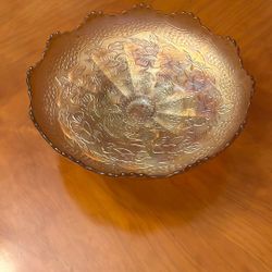Vintage Carnival Glass Bowl