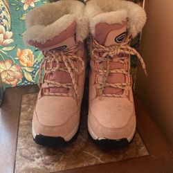 Pink Snow Boots Size 7