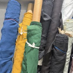 Deadstock Apparel Fabrics - Linen, Linen Blend, Cotton, Chiffon, Etc.