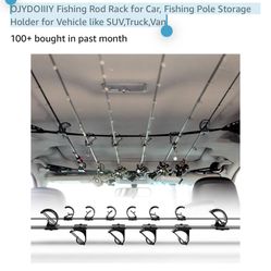 OJYDOIIIY Fishing Rod Rack for Car, Fishing Pole Storage Holder for Vehicle like SUV,Truck,Van