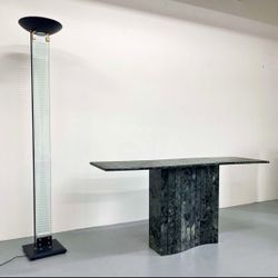 Verde  Marble Console Table, Italy 1970