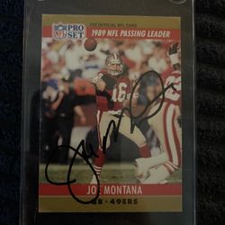 Autographed Joe Montana Card!!