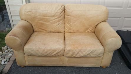 Leather Loveseat
