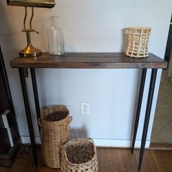 Handmade Solid Reclaimed Wood Console Table
