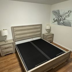 Bedroom set, king bed