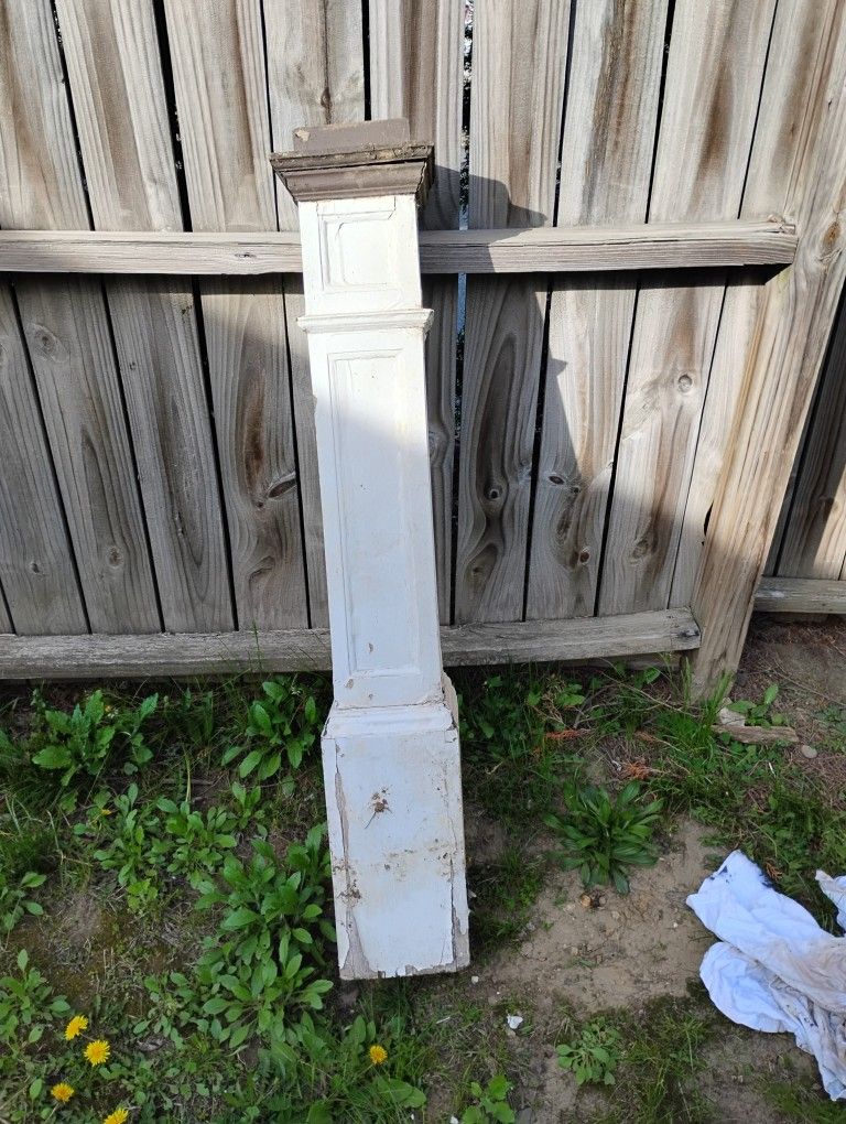 Antique Wooden Railing Post