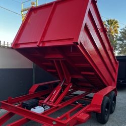Scissor Lift Dump Trailer 