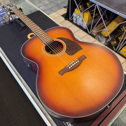 Ibanez PJ50E Open Pore Vintage Amber Sunburst Jumbo Acoustic Electric Guitar NEW!