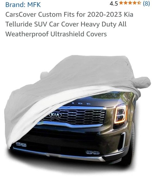 CarsCover Custom Fits for 2020-2023 Kia
Telluride SUV Car Cover Heavy Duty All
Weatherproof Ultrashield Covers
