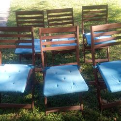 Lot Of 6 Namnaro Wood Chairs 100.00