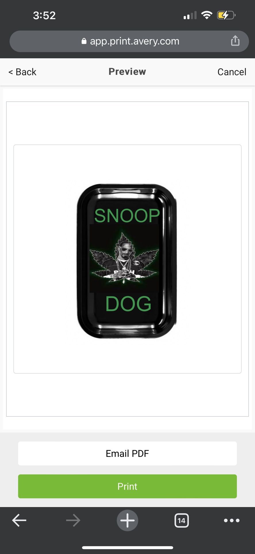 Snoop Dog Tray