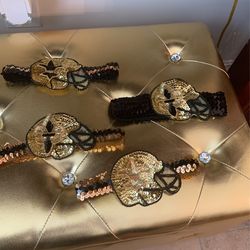 Beautiful Adult Saints sequin Headbands going fast