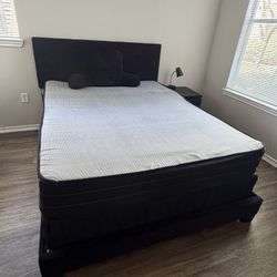 Queen Bed w/Mattress - Clean And Comfortable - Must Go.