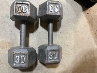 Set of 30 pound weights