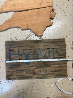 ‘Home’ wooden sign