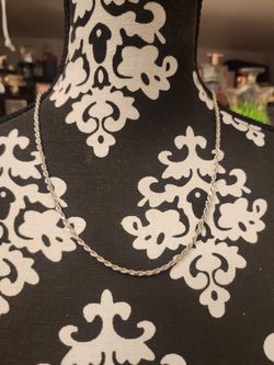 New Solid Italian 925 sterling silver diamond cut 22" Rope chain