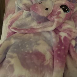 Girls Unicorn Robe 