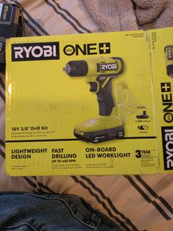 Ryobi 18V ONE+ 3/8" Drill Kit PCL201K1