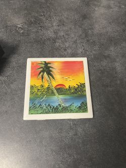 Handmade Painted Tile