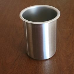 Vollrath 78710 Stainless Steel Bain Marie Pot 1.25 Quart. Pre-owned, 
perfect shape, please see photos for details.
It is 5 7/8" tall. Weight 9.5oz pl
