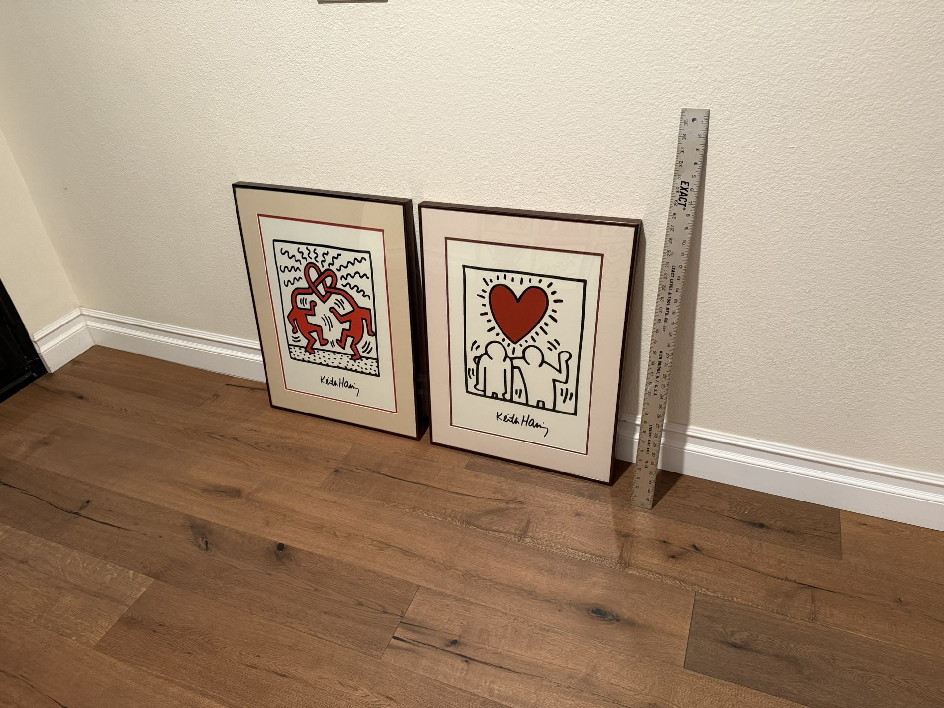 2 Keith Haring Art Prints 