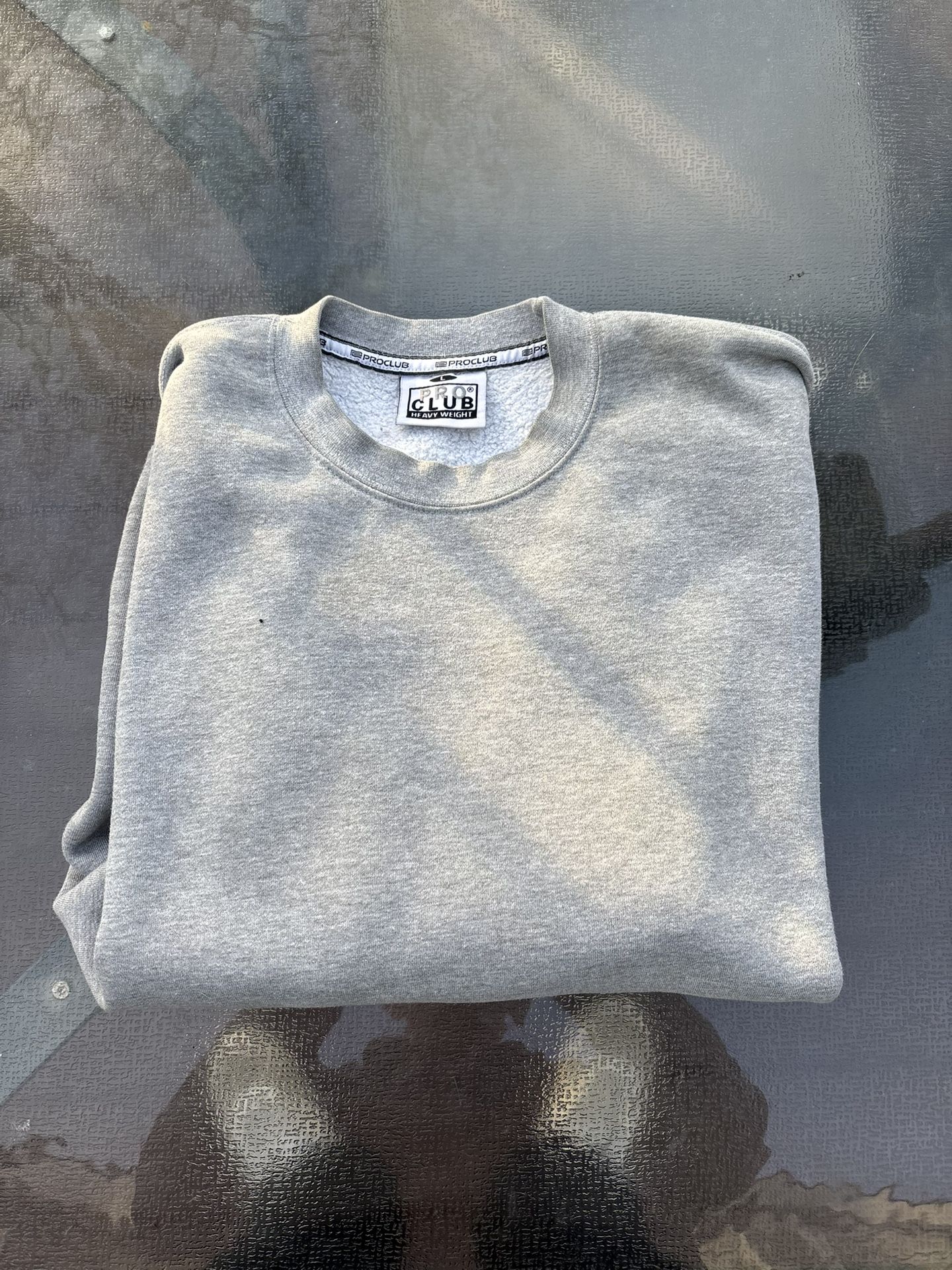 Pro club grey crew neck size large