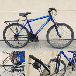 Diamondback 26" 21-Speed Mountain/Road Bike Hybrid - Front Suspension Shocks - Light 17" Frame - TUNED! - Comfort Seat - NEW Tubes - Rack (MSRP 380$)