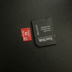 128 SanDisk Micro SD Card + Adapter